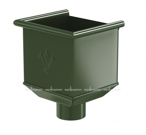 Воронка водосборная AQUASYSTEM Темно-зеленый RR11, D 125/90 мм